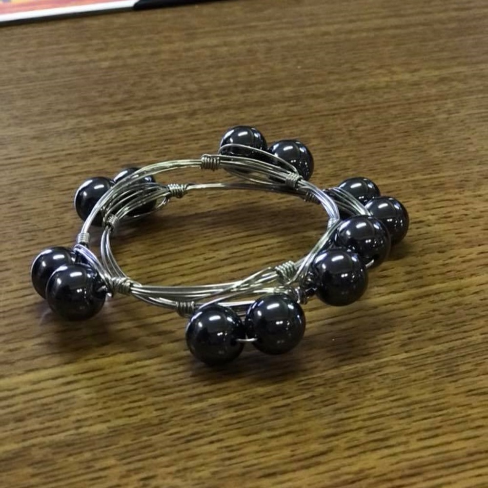 bourbon & boweties inspired wire wrapped bracelet